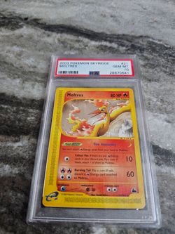 2003 Pokemon Skyridge Moltres Rare #21/144 PSA 10 GEM MINT
