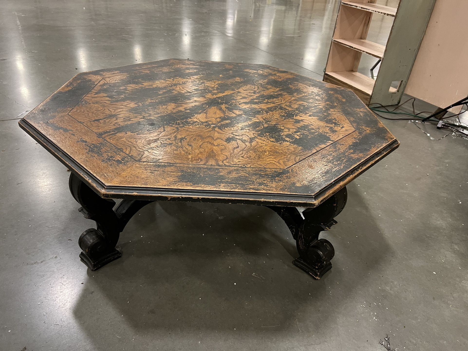 Huge Wood Coffee Table 
