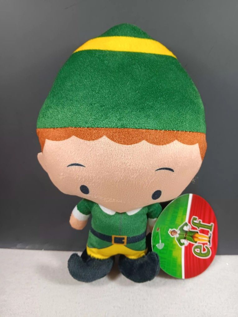 Buddy the Elf Movie Plush Stuffed Animal Doll Warner Bros 7" Toy Green Movie new