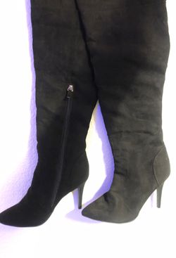 Women’s thigh high suede boots