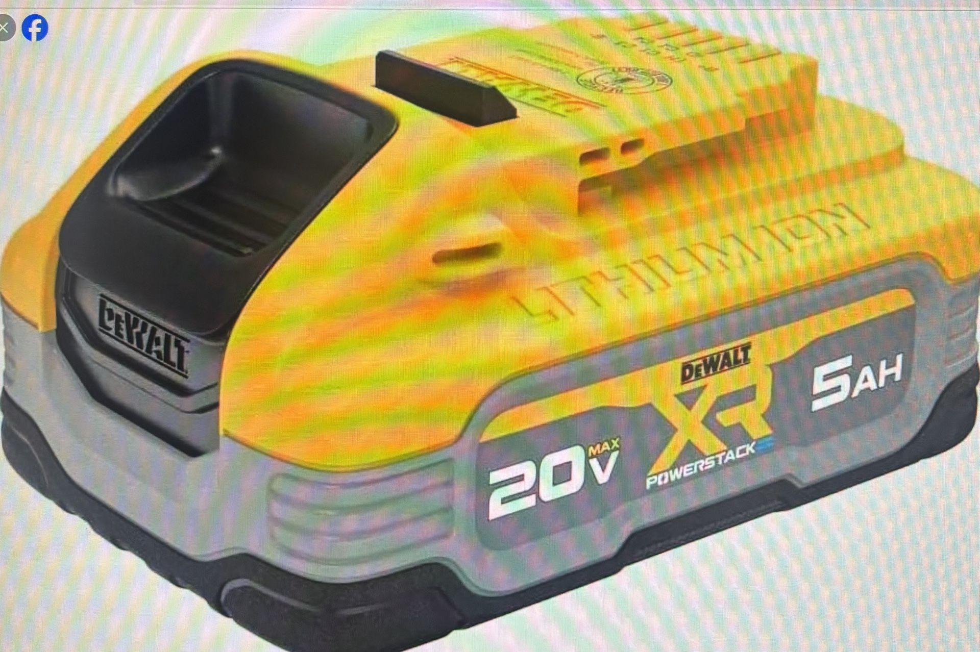 DeWalt 20V Max XR Power stack 5ah Lithium Ion Battery (DCBP520)