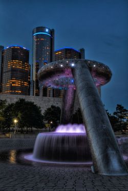 DODGE FOUNTAIN-HEART PLAZA-DETROIT