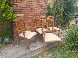 Set of four dining chairs