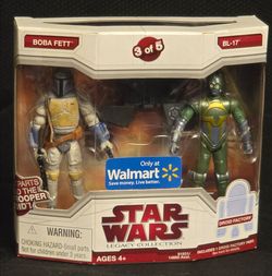 Star Wars 2pk Boba Fett & BL-17 Walmart Exclusive 3 of 5 Droid Factory Legacy Collection