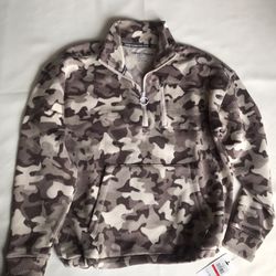 Tommy Hilfiger sport camouflage fleece sweater