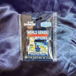 Dodgers World Series Champs Pin (limited edition)