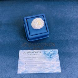 Ring 10k Gold Lab Diamonds 💎 Huge Ring Champion 