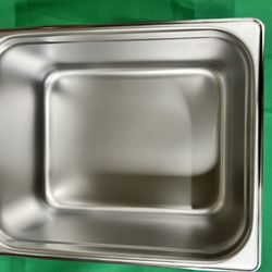 6" Stainless steel Steam Pan Half size