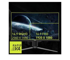 MSI Curved gaming Monitor 27” 180hz, 1 MS, Quad HD, 1440p, 2560 x 1440 ,HDR PlayStation Switch, xbox