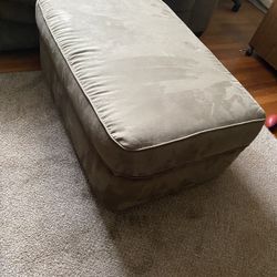 Olive Green Ottoman/Footstool