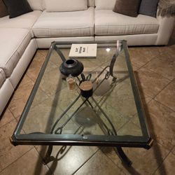  Bassett Glass & Wrought Iron Tables
Great Condition 
Coffee table   