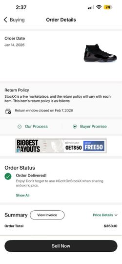 Air Jordan 11 Retro Gamma Blue size 12.5