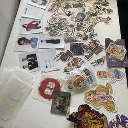 Large Lot Of Stickers Disney, Apple, Anime, Willow, Harry Potter, Etc,