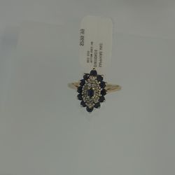 Sapphire & Diamond Ring 