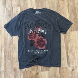 Gray Graphic Tee Shirt