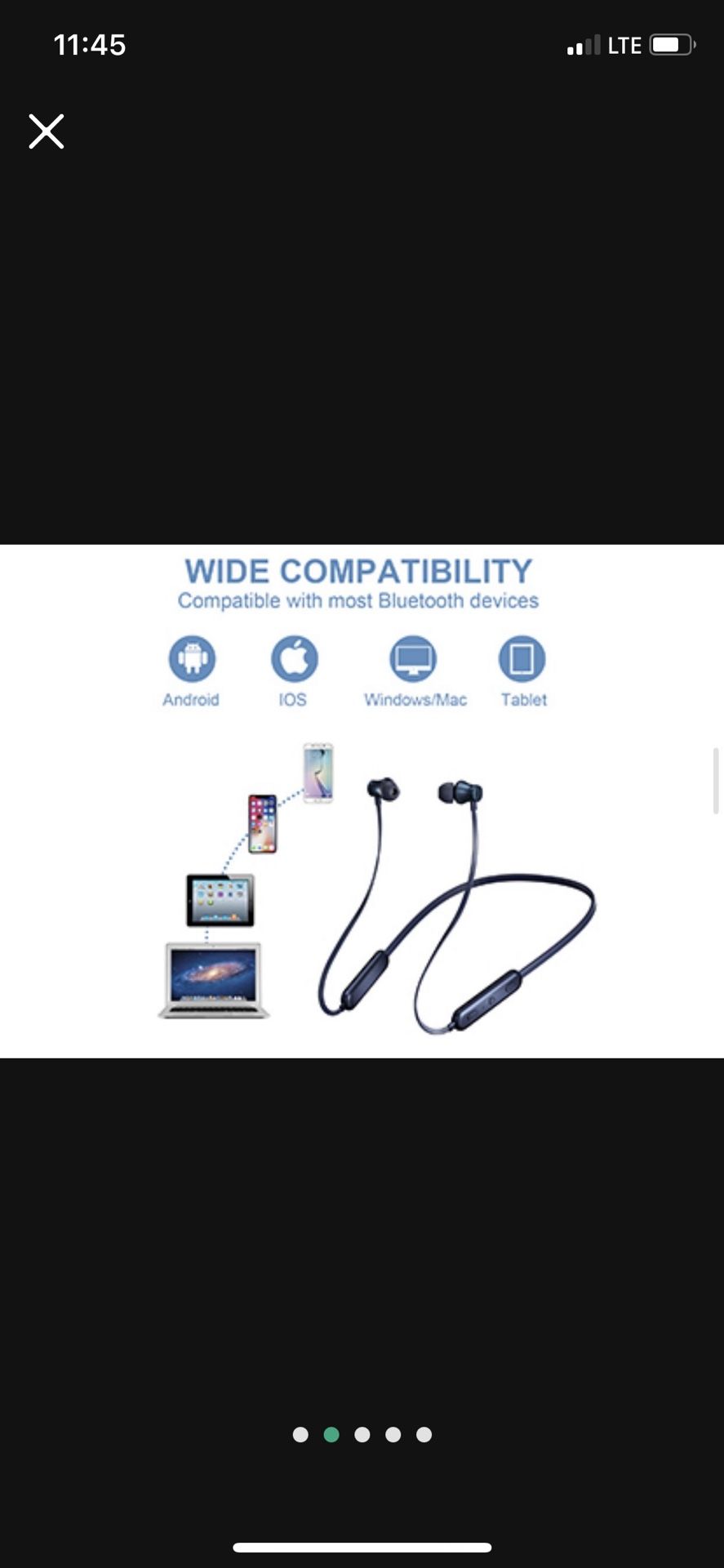 Bluetooth Headphones V5.0 Wireless Headset Sport