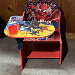 Marvel Spider-Man Silla Escritorio con Contenedor de Almacenamiento de Delta Children