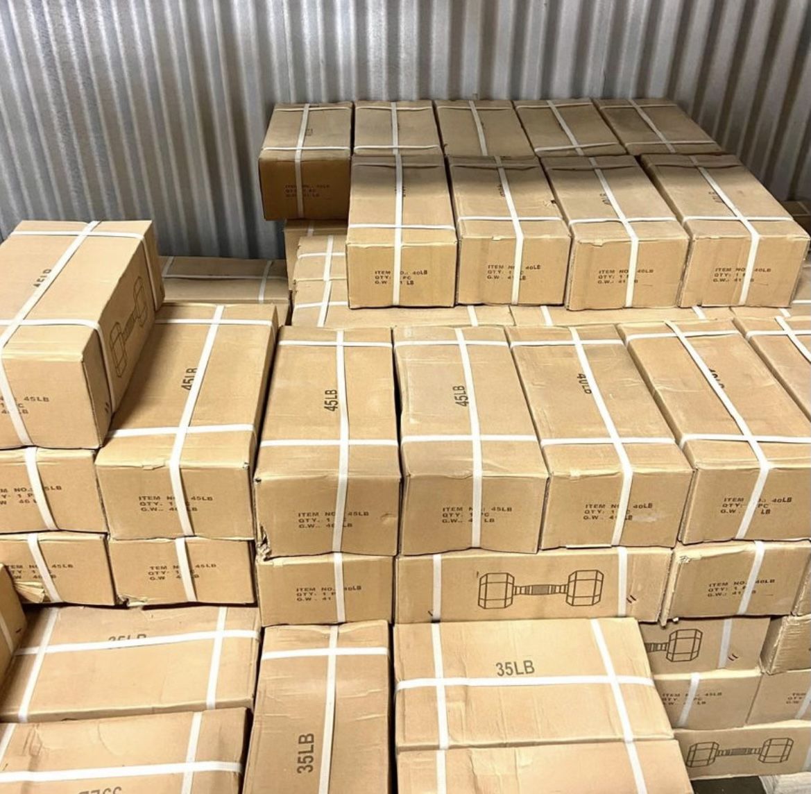 Brand New Hex Dumbbells