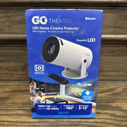 Tzumi GO Theater LED Home Cinema Projector – WiFi & Bluetooth