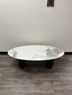 🔥 Super Deal! Oval Sintered Stone Coffee Table 🔥