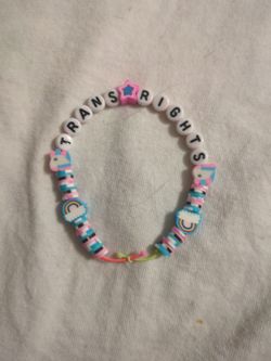 Handmade Trans Rights Friendship Bracelet