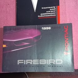 1996 Firebird Owners Manual