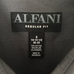 Alfani Grey Collard Long sleeve  Shirt