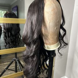 6x6 human hair lace wig. 200% density. 