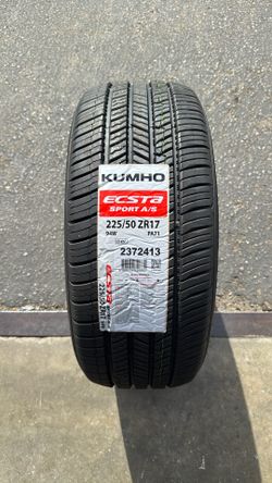 225/50/17 Brand New Kumho Ecsta A/S