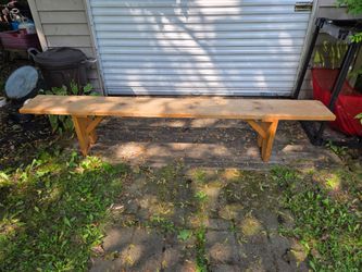 8 foot wooden bench