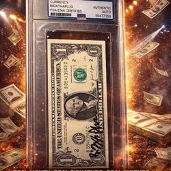 Charlie Sheen Autographed & Authenticated Bill