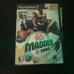 Madden 2003 And NCAA Football 2009 For Ps2