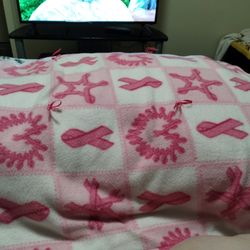 Hand Made Breast Cancer Blanket 