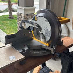 Dewalt DW705 12” Miter Saw And Black And Decker Circular Saw