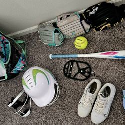 🏅 Softball Gear Set – Gently Used – Ready to Play! 🥎