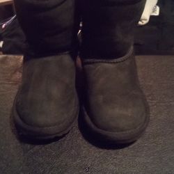 Little Girls Size 10 Black UGGs 