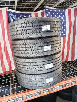 ⭐️ LT245/70R17 FIRESTONE TRANSFORCE HT LT 10PR HEAVY-DUTY TRUCKS WORK VAN USED TIRES SET 245 70 17 USED TIRES