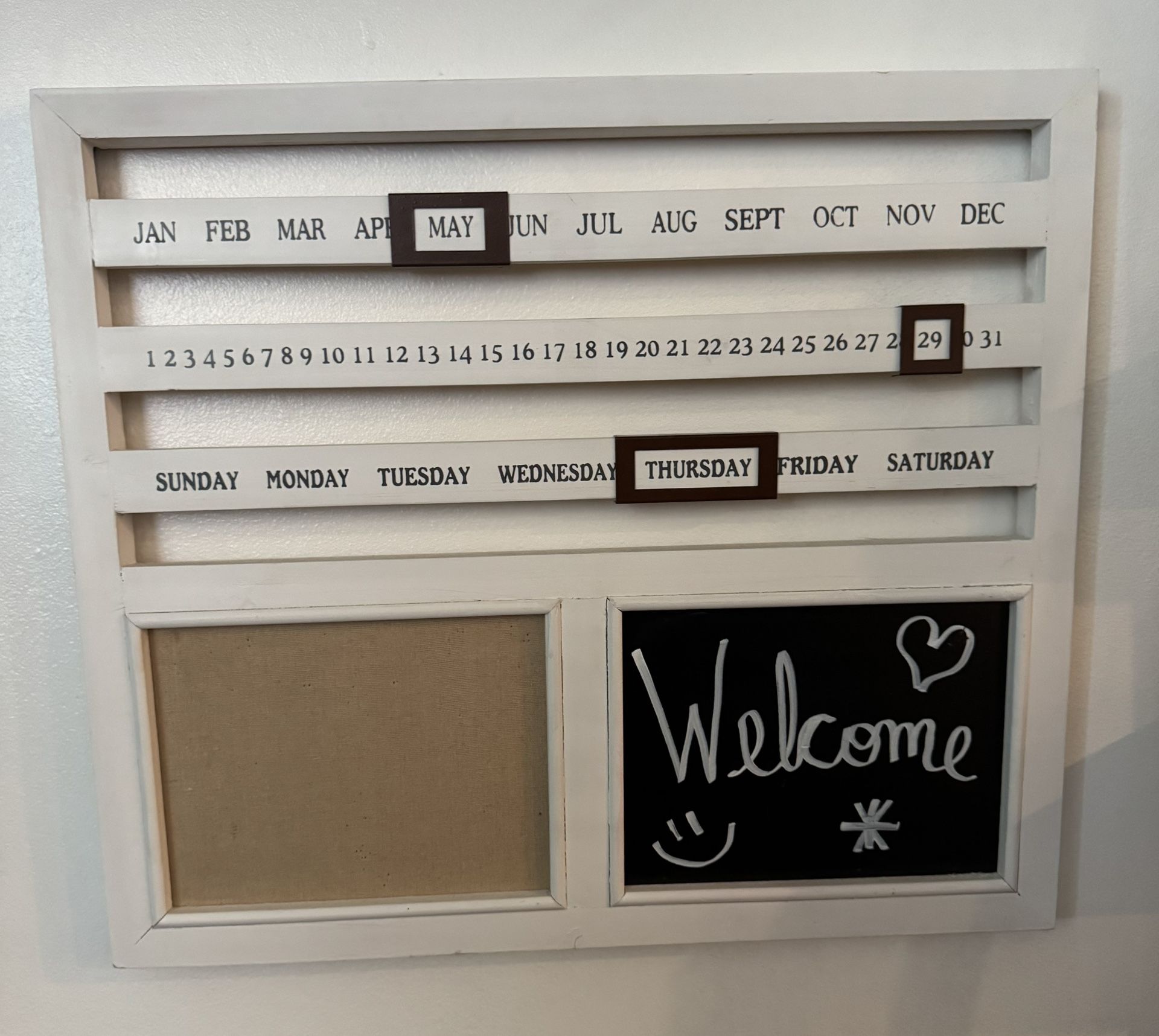 Monthly Slide Calendar