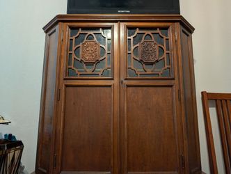 Mohlhenrich Jacobean Revival Breakfront Cabinet