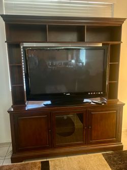 Entertainment Center with free TV and Firestick