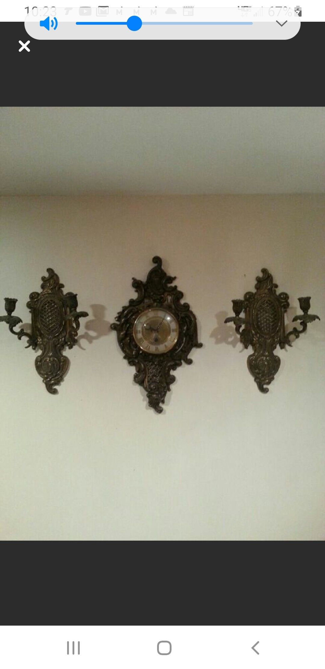 Antique clock set