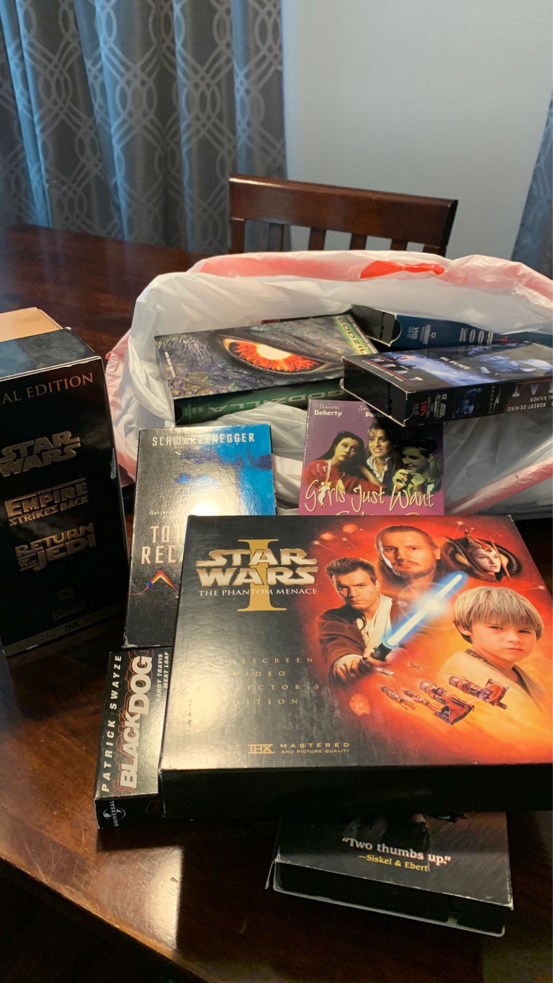 VHS collection of movies