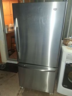 Maytag Stainless Steel Bottom Freezer Refrigerator