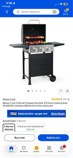 New gas grill