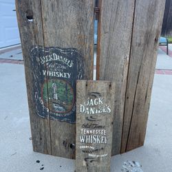 Antique Jack Daniels Wood Signs
