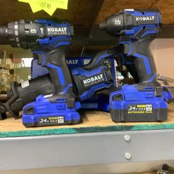 Kobalt Drill Set  24volts 