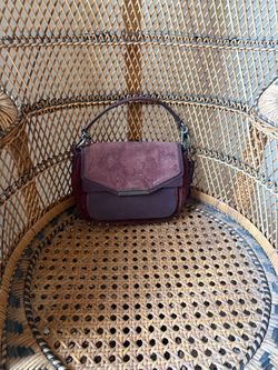 Burgundy coach purse
