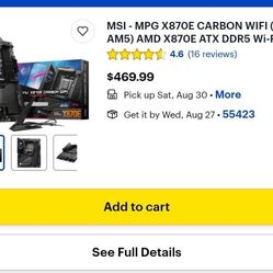 MPG X870E Carbon WIFI