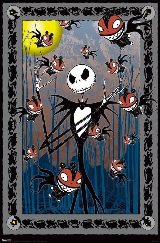 Nightmare Before Christmas Tarot Wall Poster - Never opened!