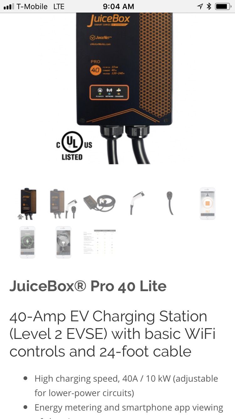 EV Home Charging Station JuiceBox